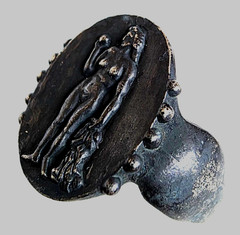 300 BC Ancient Greek Silver Ring Aphrodite goddess love, lust, beauty, pleasure