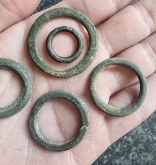 Celtic Ring Proto Money Ancient Currency Bronze Antique Metal Detecting Find (5)