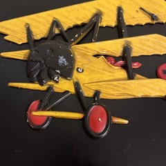 1975 – SEXTON Homco Airplanes Cast Metal Wall Art Decor Set of 2 Planes Vintage