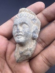Un Touch Ancient Old Gandhara Civilization Buddha Head Statue Figure