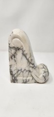 Stunning Vintage Restoration Hardware Solid Marble Scrolled Bookends Pair- Heavy