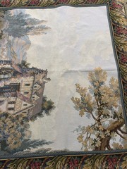 VTG Italian Jacquard TAPESTRY ‘THE OLD MILL’ SCENE 64”H X 45”W Traditional EUC
