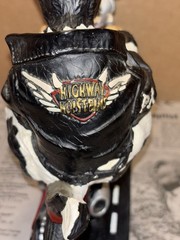 VTG Enesco Harley Davidson Motorcycle Parastone Cow Bull Holsteins Statue