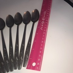 9 Stainless Steel Mcm Japan Long Ice Tea Spoons Vintage Fun