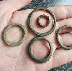 Celtic Ring Proto Money Ancient Currency Bronze Antique Metal Detecting Find (4)
