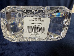 NWT Waterford Lismore 7″ Standing Lead Crystal Standing Cross – No Box
