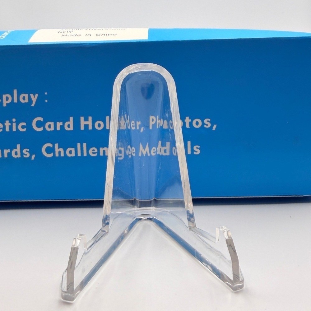22 PCS Mini Acrylic Easel Stand Clear Plastic Display Holder 2.7″ Card Holder