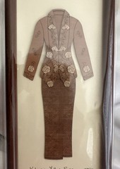 Traditional Nyonya Kebaya Yellow Rose Malaysia 2-Dimensional Art Piece By Arch