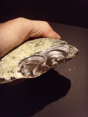 Lower Paleolithic – Very Fine Acheulean side scraper/chopper. c.450,000 BP.