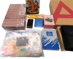 Avon Vintage Gift Lot Cosmetics Case Compact Organizer Rose Miniature Tool Chest