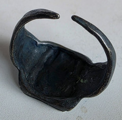 300 BC Ancient Roman Silver Ring Vesta the virgin goddess of hearth home family