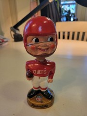 Vintage Kansas City Chiefs 1969 sports specialties bobble head Nodder Excellent
