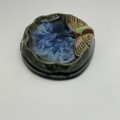 Anthropologie Art Nouveau Style Dragonfly Soap Trinket Dish