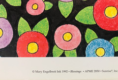 Vintage Mary Engelbreit Poster, Count Your Blessings, 16″x20″, 1992 Unframed