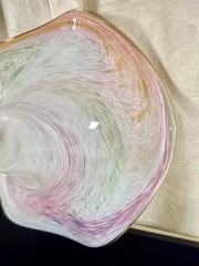 Vintage Murano Hand Blown Art Glass Centerpiece Bowl