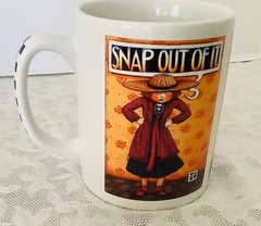 Mary Engelbreit “Snap Out of It” Coffee Mug Tea Cup 10 oz. ME – SNAP OUT OF IT.