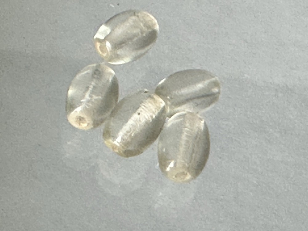 AMAZING PRE-COLUMBIAN TAIRONA CULTURE CRYSTAL CLEAR QUARTZ DRILLED BEADS BEAD