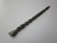 very rare AMAZING perfect large ancient roman bronze engraved stylus I – II A.D.