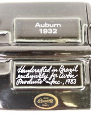 Vintage Avon 1983 Auburn 1932 Boattail Speedster Handcrafted In Brazil