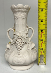 Parian Vase with Botanical Adornments