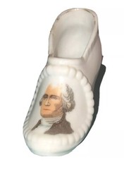 Porcelain Japan Ceramic Shoe Figurine Vintage Washington Fun