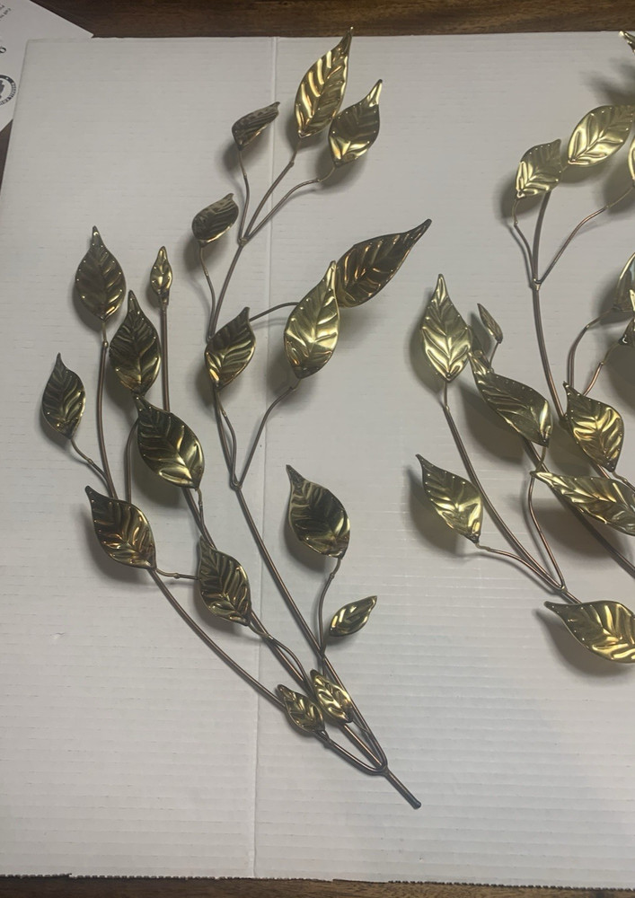 Homco Home Interiors Ivy Leaf Branch Wall Decor, Group Of 3