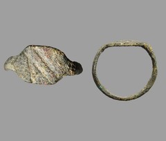 Ancient Phoenicia Bronze Signet Ring Plain Oval Bezel Circa 800–300 BC Antiquity