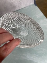 Vintage Avon 1977 Mothers Day Fostoria Lead Crystal Egg Soap Candy Trinket Dish