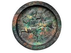 Vintage Bradley & Hubbard? Cast Iron Horses Wall Plate Relief Equestrian Decor