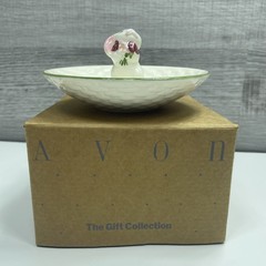 VTG 1980’s Avon Ceramic Bunny Rabbit Candy Dish In Original Packaging
