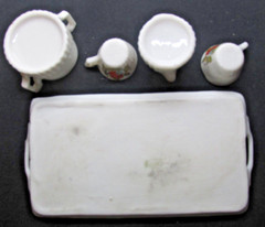 VTG Coat Arms United Kingdom Dieu Et Mon Droit God & My Right Porcelain Tea Set