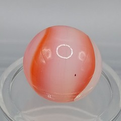 .61″ Peltier NLR Wispy Orange Rainbo Marble- #Q163