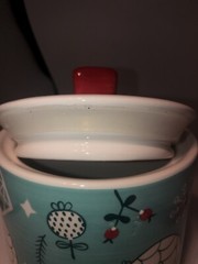 Adorable Table Tops Unt Ceramic Canister Seal tight Winter Wonderland Fun