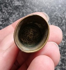 Post Medieval / Georgian Thimble Metal Detecting Find Antique 21x20mm (80)
