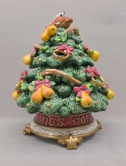 Fitz & Floyd 12 Days Christmas Five Golden Rings Lidded Limited Edition 2000