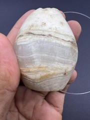 Ancient Old Antique Bactrian Top Alabaster Stone Bead From Balkh Afghanistan
