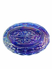 Mini AND Medium Carnival Cobalt Blue Mosser Hen on Nest Salt Cellar / Trinket