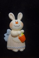 1975 Hallmark Easter Bernadette Bunny Rabbit Pin Vintage Brooch Retro Holiday