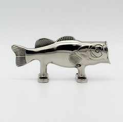 Bass Fish Shaped Boat Dock Cleat Nautical 316 Stainless Steel USA Seller New