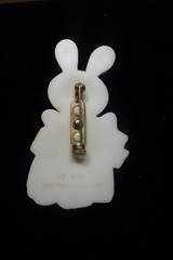 1975 Hallmark Easter Bernadette Bunny Rabbit Pin Vintage Brooch Retro Holiday