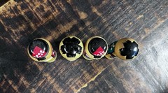 Vintage Mini Bobblehead Kokeshi Couple 1960’s Japan *2 Sets*