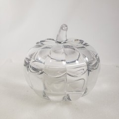 Godinger Ireland Shannon 24% Lead Crystal Pumpkin Fall Halloween Thanksgiving