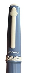 WEDGWOOD Blue Jasperware Ink Pen England New In Box Blue & White