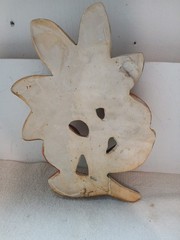 Vtg Chalkware Fruit Plaque 3D Relief Apples On A Branch Retro MCM Wall Decor
