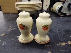 Vintage W.S. George Pattern Salt and Pepper Shakers Strawberry Shortcake