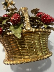 VTG Gorham Fleurs des Siecles Jane Hutchison Basket of Strawberries