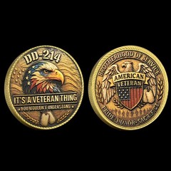 DD-214 Veteran Challenge Coin It’s a Veteran Thing You Wouldn’t Understand Gift