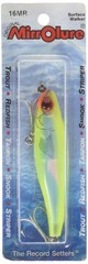 MirrOLure 16MR-CH Mirromullet Surface Walker Chat Bk-Bel/Silver 3in 3/8oz