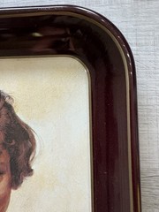 1975 Norman Rockwell “The Butter Girl” First Limited Edition Christmas Tray