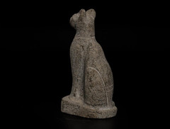 Pharaonic Stone Goddess Antiques Ancient Egyptian Antiquities Bastet Cat Statue